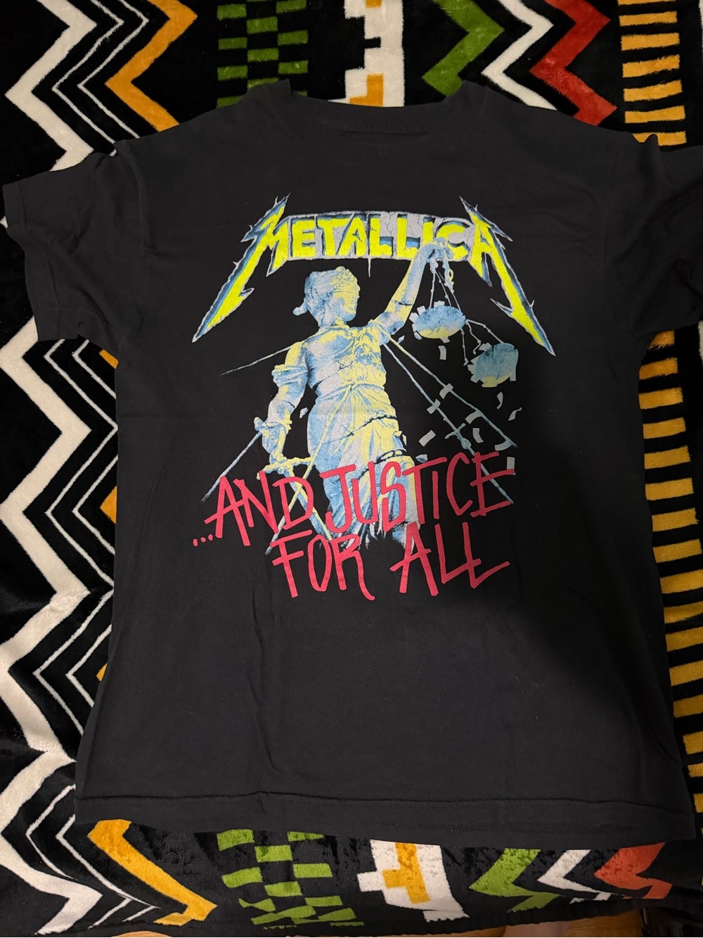 Metallica "...And Justice For All" Black Graphic Tee